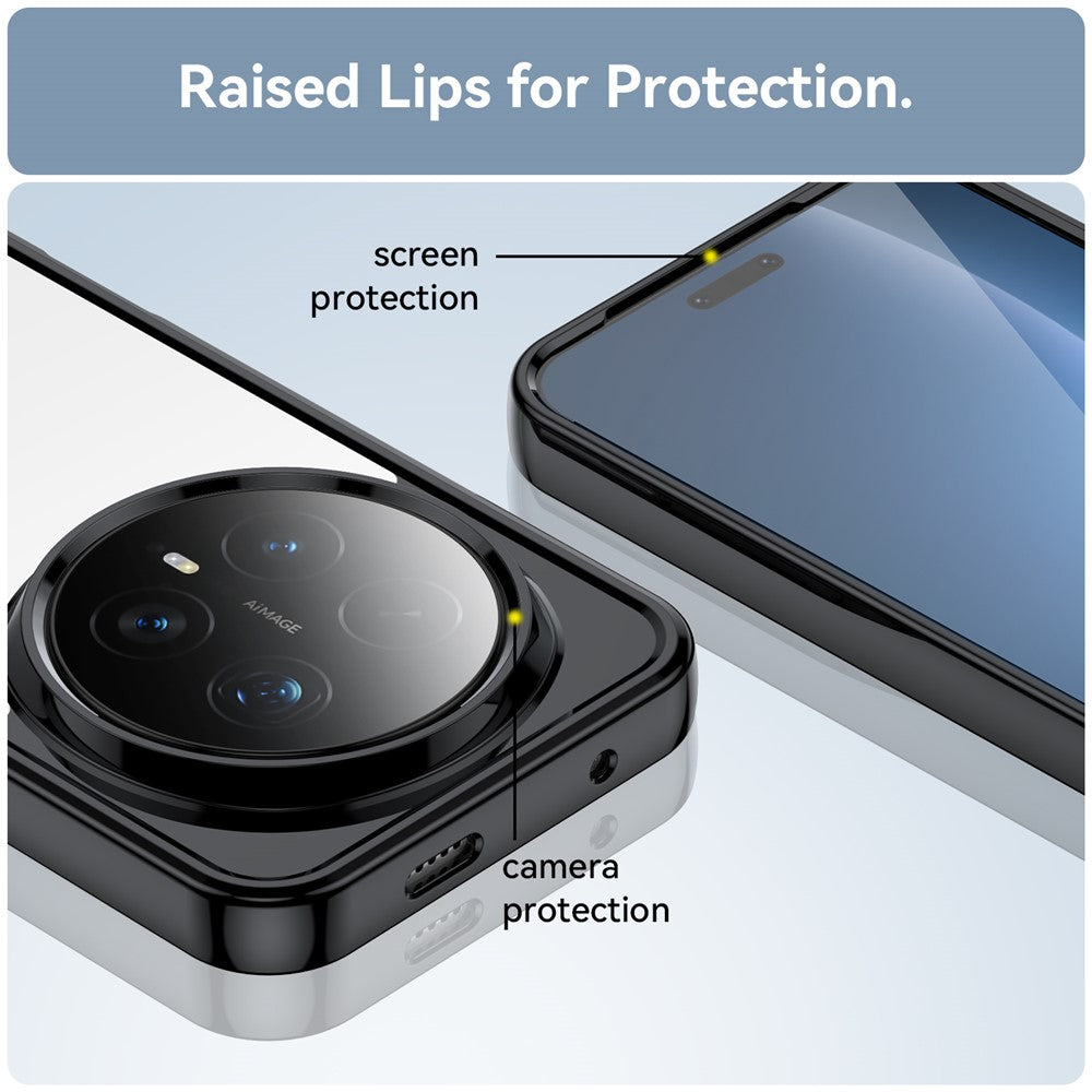 Honor Magic8 Pro 5G Transparente Handyhülle – Stoßfeste Rückseite, aus TPU & Acryl