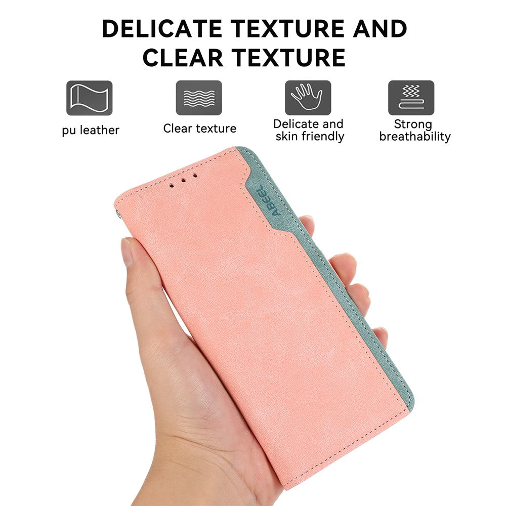 ABEEL For Honor Magic8 Lite 5G / X70 5G / X9d 5G Case Color Splicing Leather Flip Phone Cover RFID Blocking