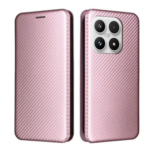Xiaomi 17 Handyhülle – aus sturzsicherem PU-Leder mit Kohlefaser-Textur
