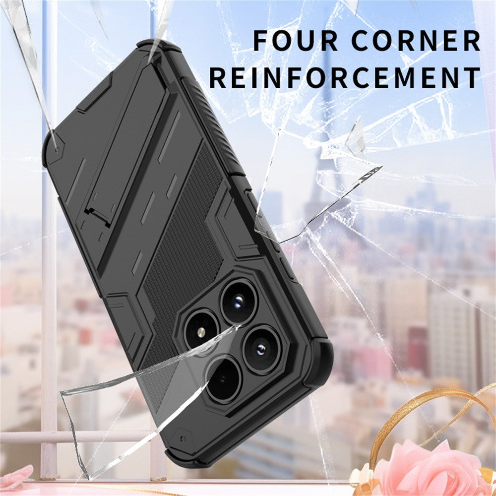 For Xiaomi 17 Case PC + TPU Shockproof Phone Cover with Kickstand