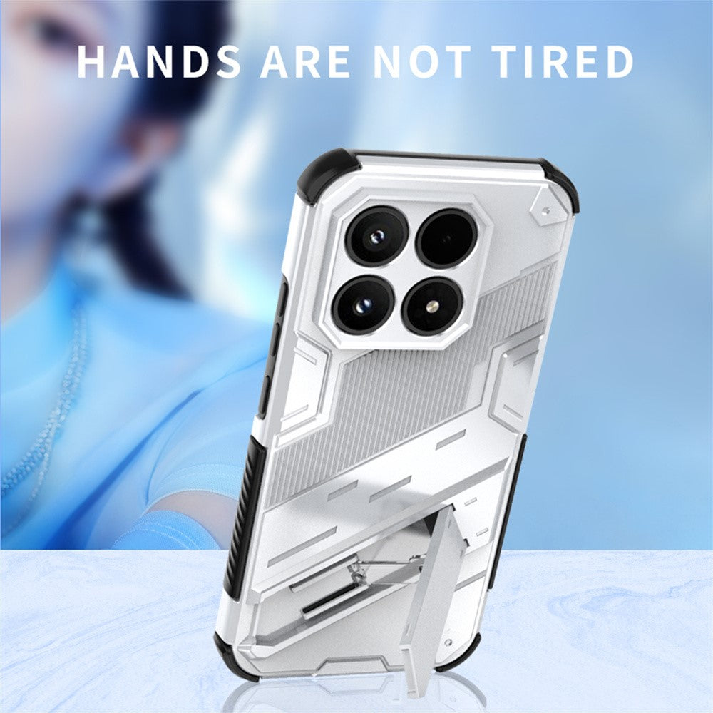For Xiaomi 17 Case PC + TPU Shockproof Phone Cover with Kickstand