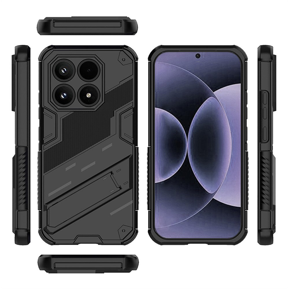 For Xiaomi 17 Case PC + TPU Shockproof Phone Cover with Kickstand