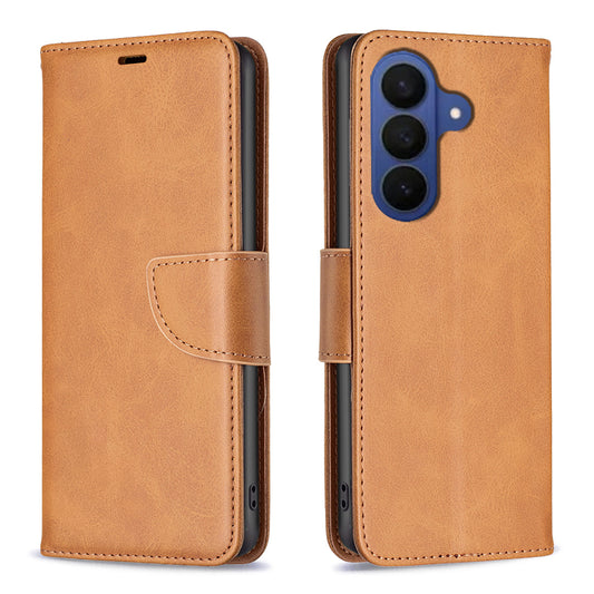 Galaxy S26+ Handyhülle – aus stoßfestem PU-Leder mit Brieftaschen-Kartenfächern