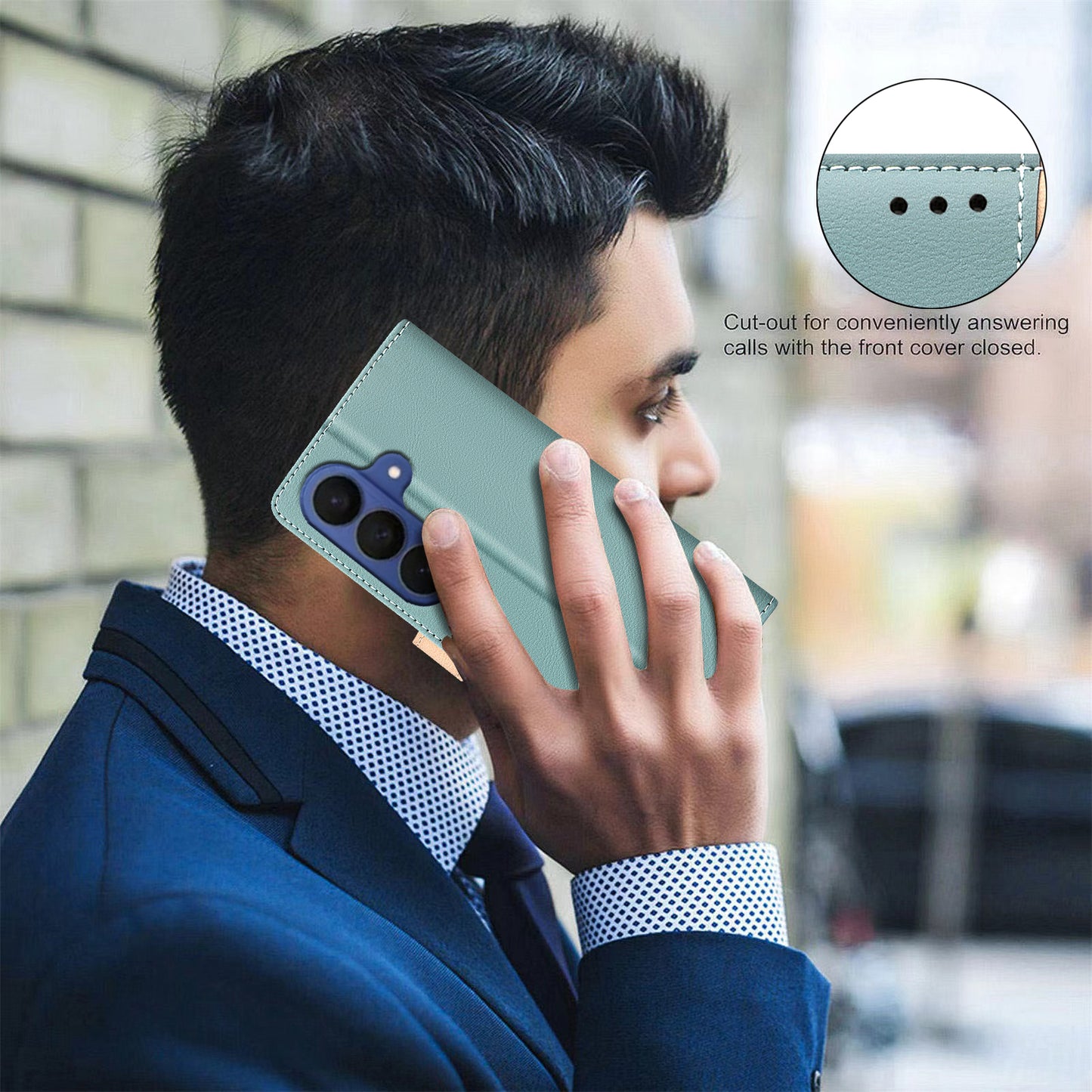 BINFEN COLOR For Samsung Galaxy A37 5G Leather Case  Splicing Color RFID Blocking Wallet Stand Phone Cover
