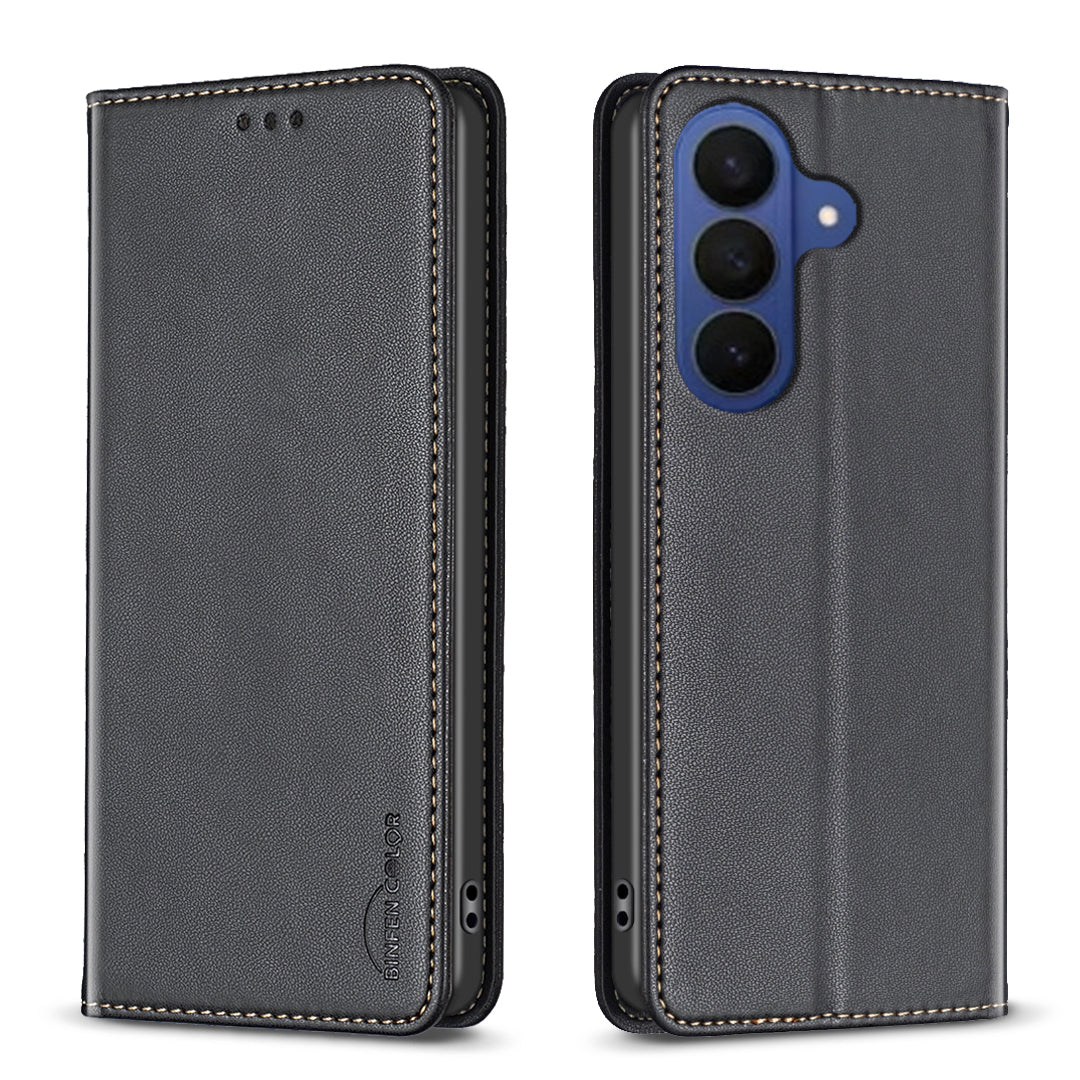BINFEN COLOR For Samsung Galaxy A27 5G Leather Case  BF18 Phone Stand Cover with Card Slots
