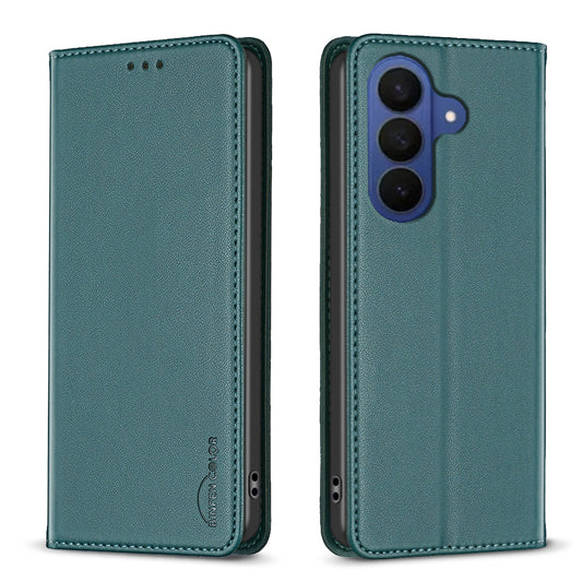 Galaxy S26+ Handyhülle – BINFEN COLOR Lederhülle BF18 mit Standfunktion und Kartenfächern