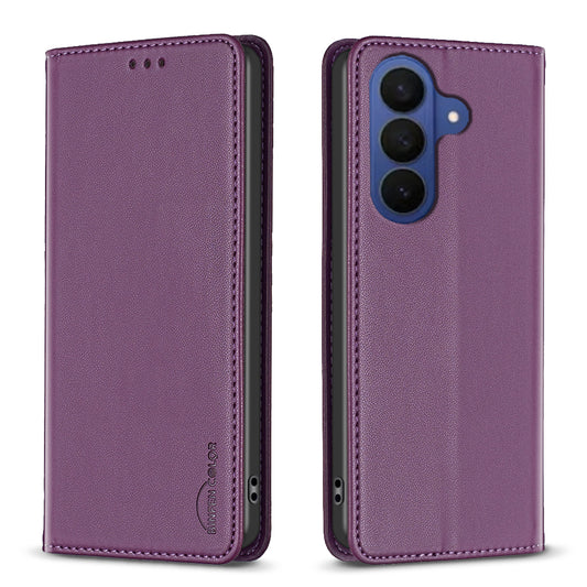 Galaxy S26+ Handyhülle – BINFEN COLOR Lederhülle BF18 mit Standfunktion und Kartenfächern