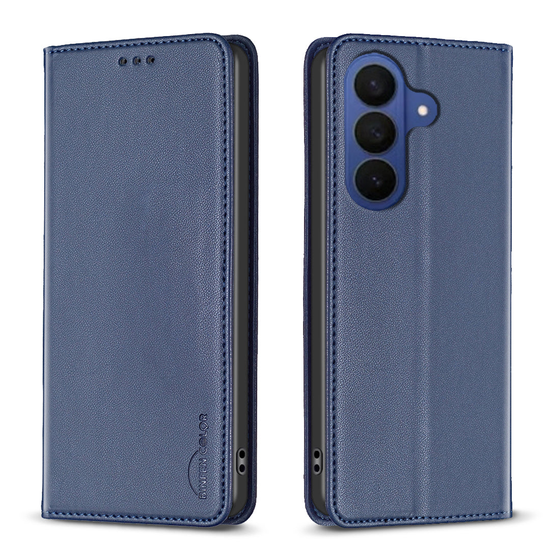 BINFEN COLOR For Samsung Galaxy A37 5G Leather Case  BF18 Phone Stand Cover with Card Slots