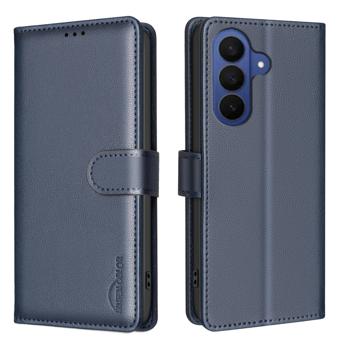 BINFEN COLOR For Samsung Galaxy A27 5G Leather Case  BF32 Wallet RFID Blocking Phone Cover