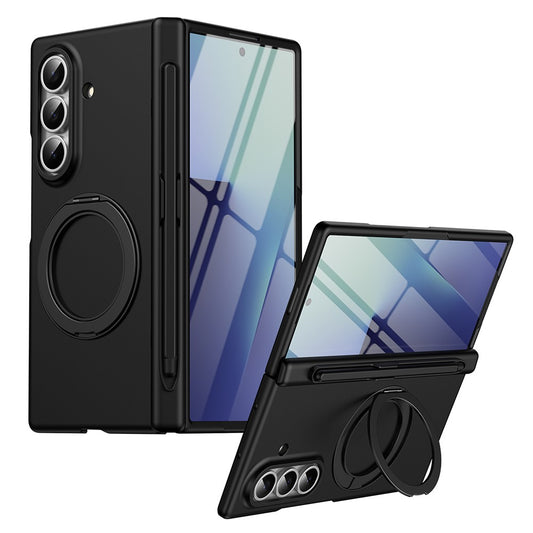 Galaxy Z Fold7 5G – Handyhülle aus Metall, Kunststoff und gehärtetem Glas, mit Ständer, mit Displayschutz, mit Stifthalter