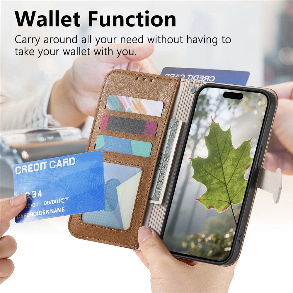 For Honor Magic8 Pro 5G Stand Case Leaf Shape Magnetic Clasp Leather Phone Cover with Hand Strap