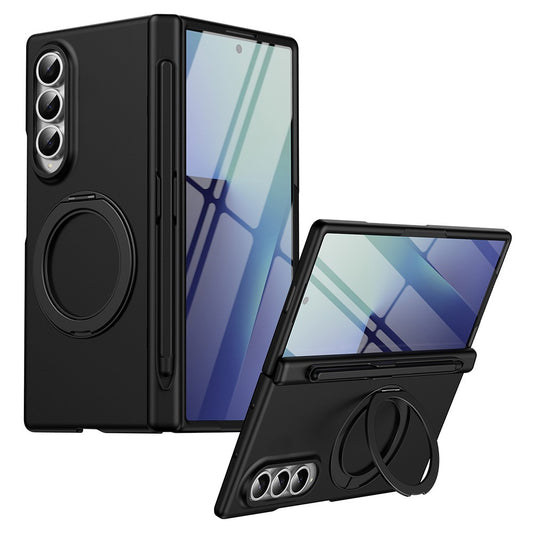 Galaxy Z Fold3 5G – Handyhülle aus Metall, Kunststoff und gehärtetem Glas, mit Ständer, mit Displayschutz, mit Stifthalter