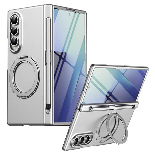 Galaxy Z Fold3 5G – Handyhülle aus Metall, Kunststoff und gehärtetem Glas, mit Ständer, mit Displayschutz, mit Stifthalter