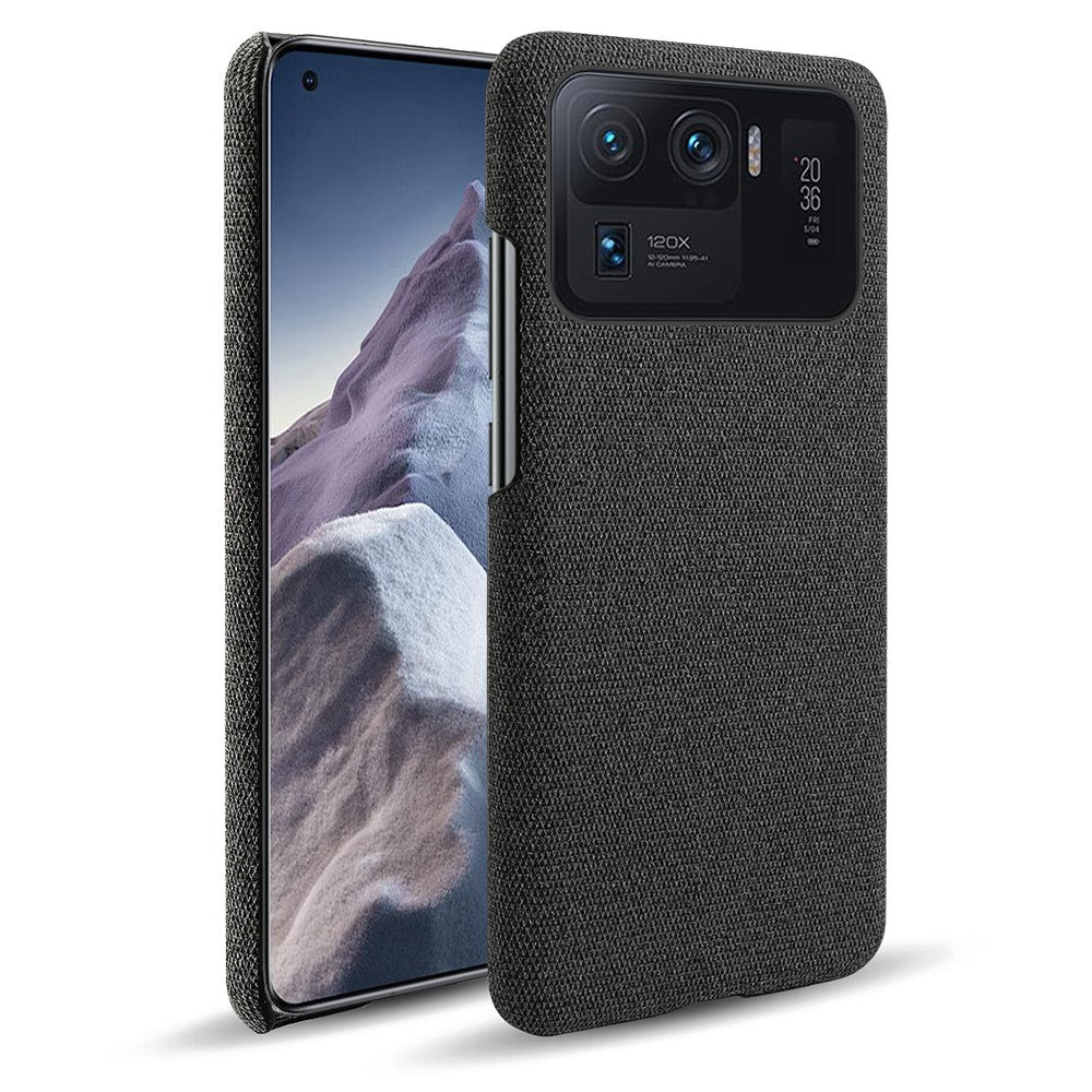 For Xiaomi Mi 11 Ultra Phone Case Cloth Texture Anti-Scratch Protective PC Back Cover