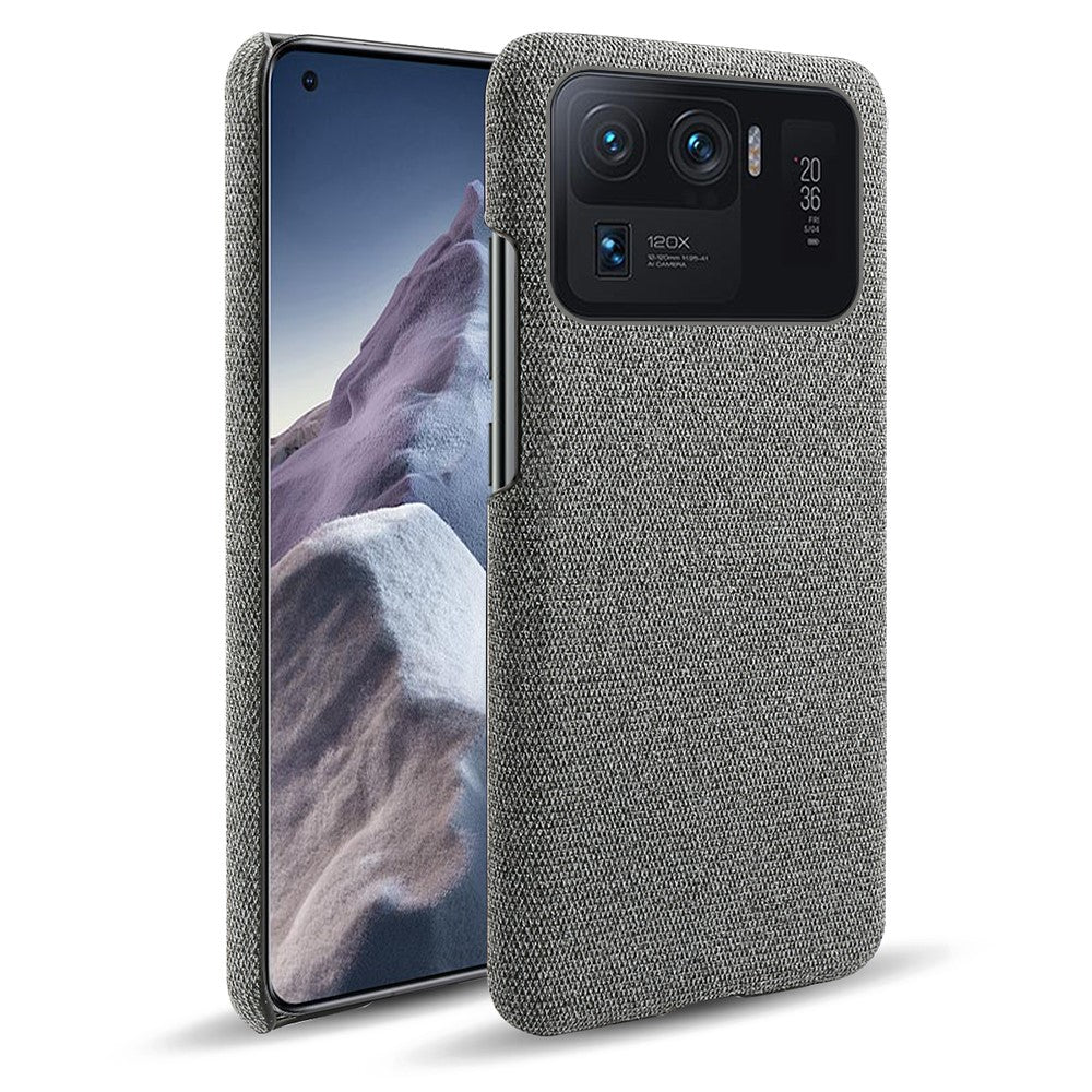 For Xiaomi Mi 11 Ultra Phone Case Cloth Texture Anti-Scratch Protective PC Back Cover
