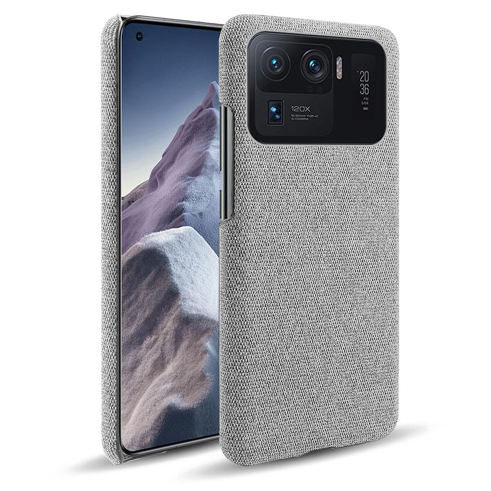 For Xiaomi Mi 11 Ultra Phone Case Cloth Texture Anti-Scratch Protective PC Back Cover