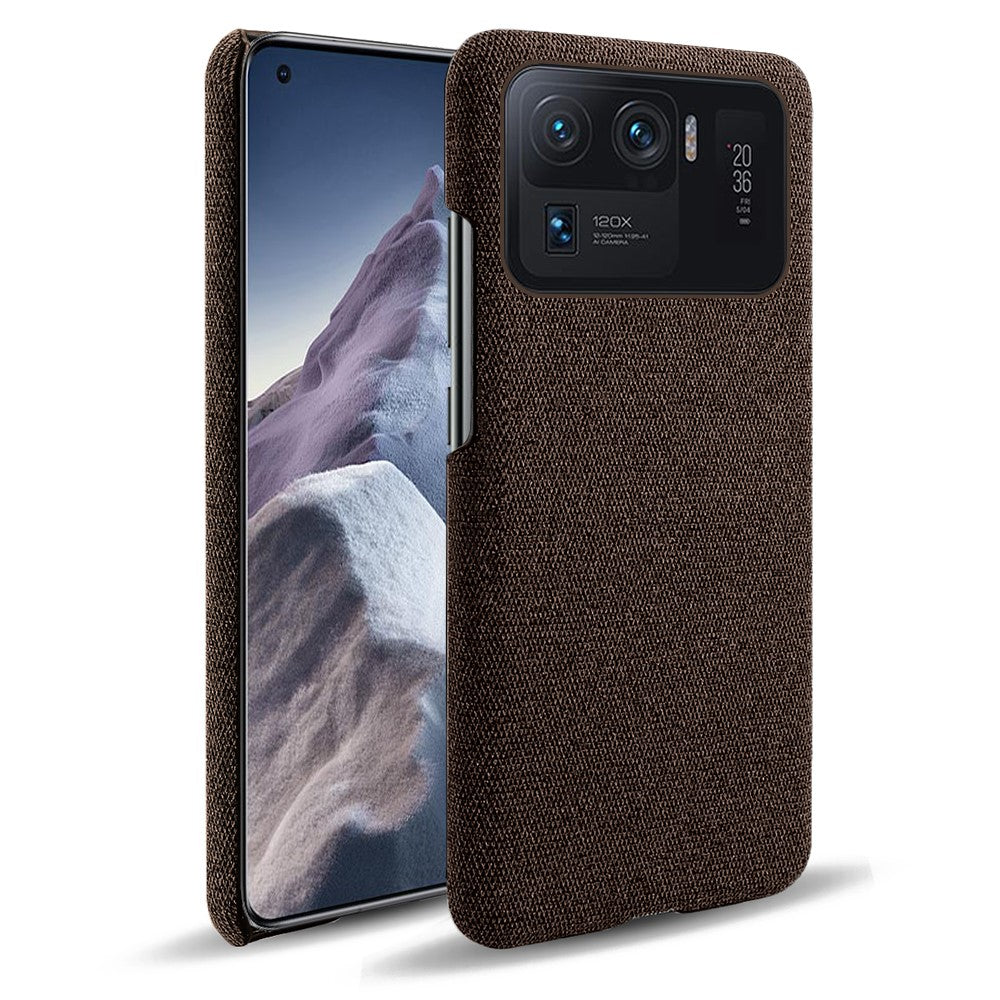 For Xiaomi Mi 11 Ultra Phone Case Cloth Texture Anti-Scratch Protective PC Back Cover