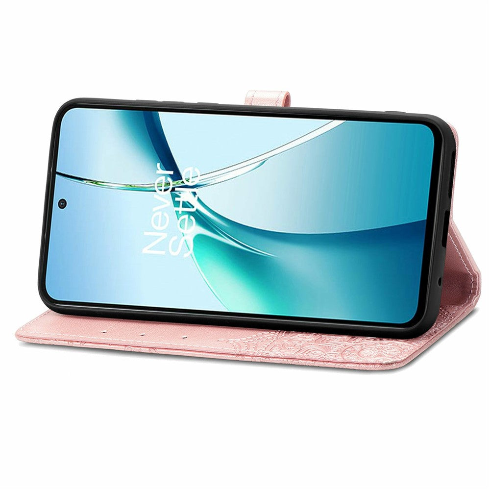 Honor 400 Smart 5G  /  400 Smart 4G  /  X7d 4G  /  X7d 5G Wallet-Handyhülle – Aus geprägtem Mandala-Leder, mit Magnetverschluss & Klappverschluss