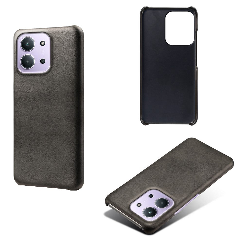 Phone Case for Xiaomi Redmi 15C 4G (EU) (173mm) / Redmi 15C 5G (EU) (173mm) / Poco C85 4G (173mm) Calf Texture PU Leather Hard PC Cover