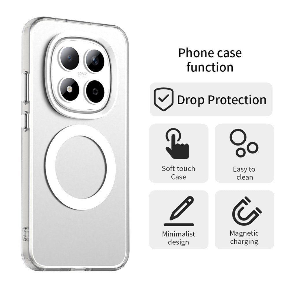 For Xiaomi Redmi Note 15 Pro 5G Magnetic Case Anti Drop Hybrid Phone Back Cover