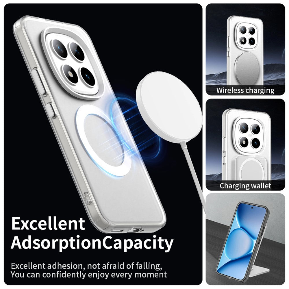 For Xiaomi Poco M8 Pro 5G / Redmi Note 15 Pro+ 5G (Global) Magnetic Case Anti Drop Hybrid Phone Back Cover