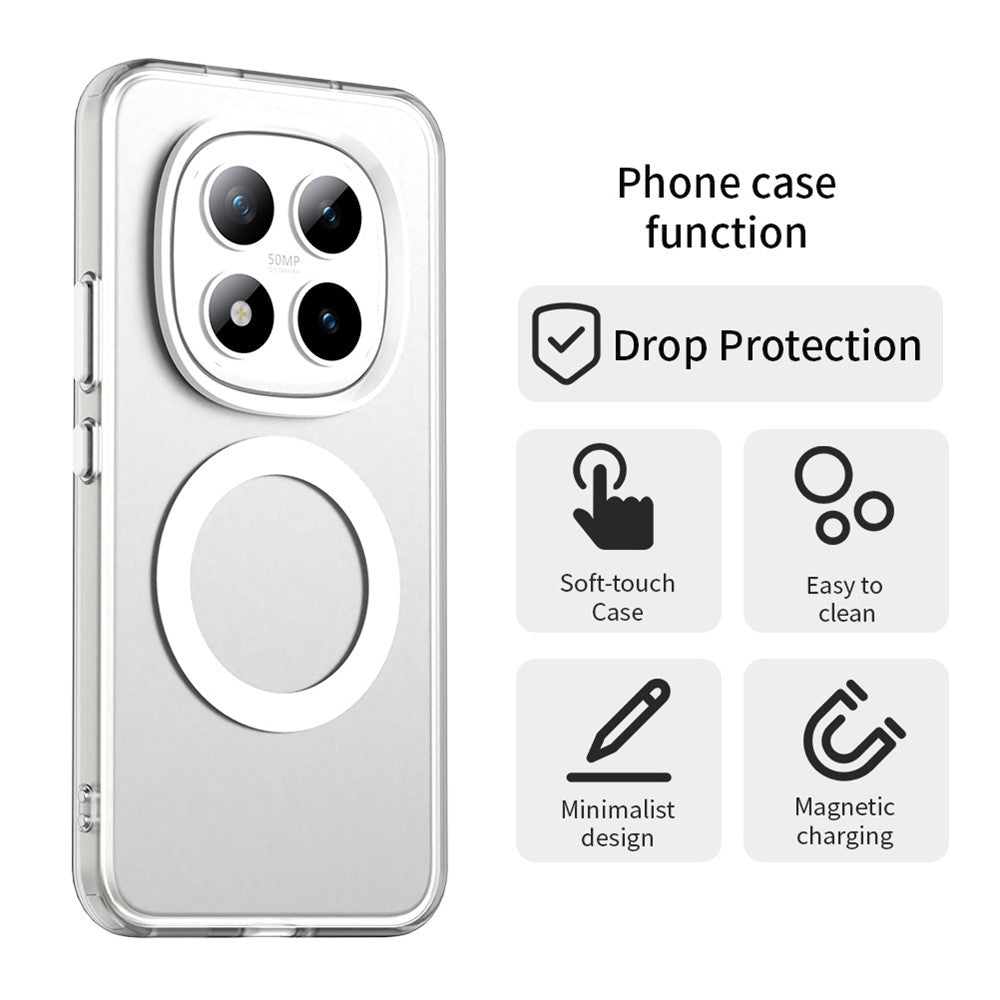 For Xiaomi Poco M8 Pro 5G / Redmi Note 15 Pro+ 5G (Global) Magnetic Case Anti Drop Hybrid Phone Back Cover