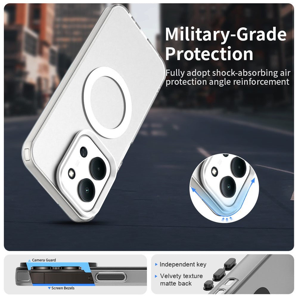 Phone Case For Xiaomi Redmi 15C 5G (EU) (173mm)  /  15C 4G (EU) (173mm) Magnetic Case Anti Drop Hybrid Phone Back Cover