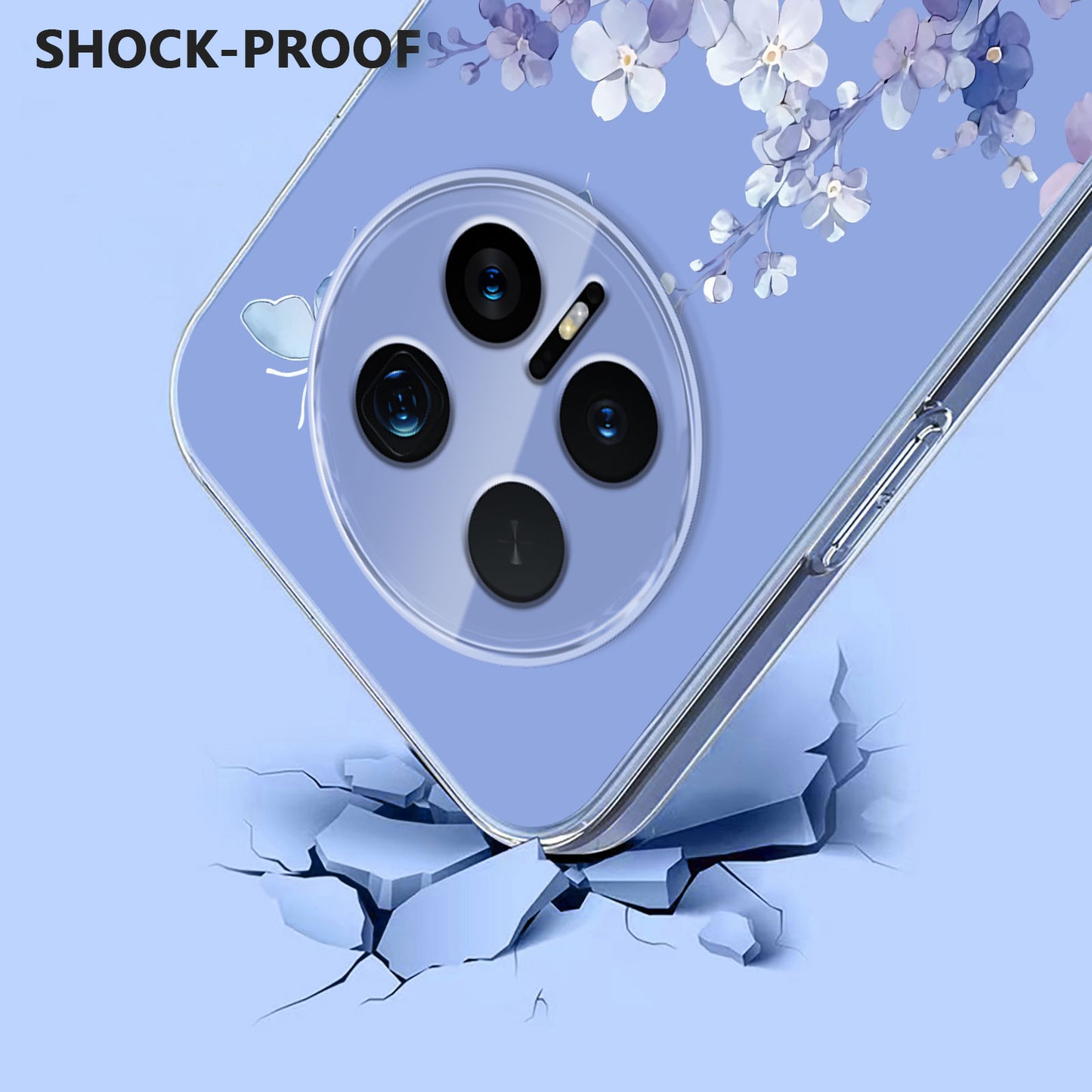 For Honor Magic8 Pro 5G Case Butterfly Floral Pattern Printing TPU Phone Back Cover