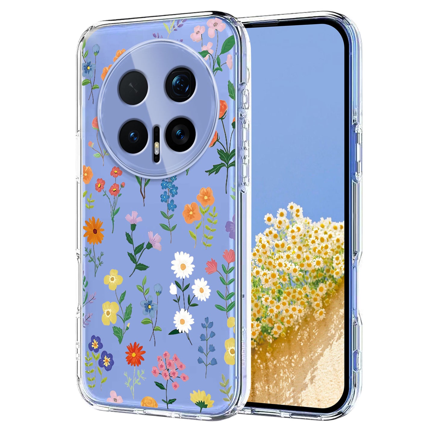 For Honor Magic8 Pro 5G Case Butterfly Floral Pattern Printing TPU Phone Back Cover