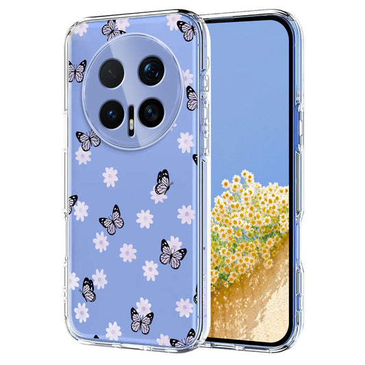 Honor Magic8 Pro 5G Handyhülle – Schmetterlings-Blumenmuster-Druck TPU