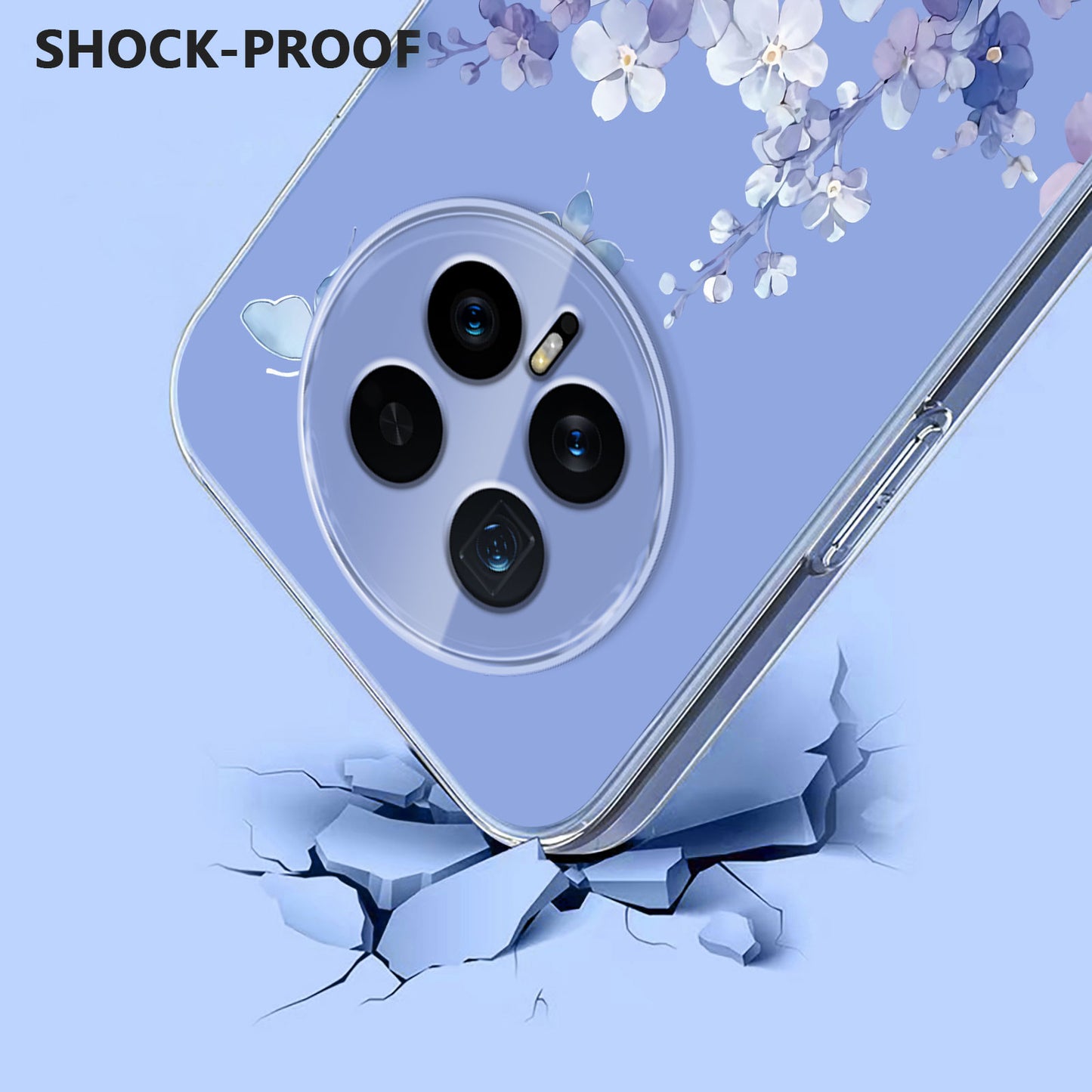 For Honor Magic8 5G Case Butterfly Floral Pattern Printing TPU Phone Back Cover