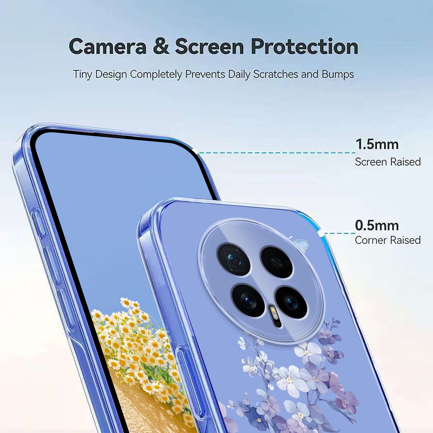 For Honor Magic8 5G Case Butterfly Floral Pattern Printing TPU Phone Back Cover