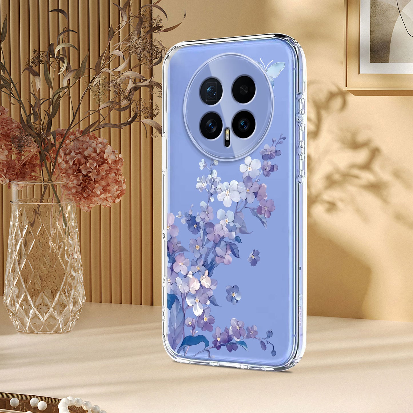 For Honor Magic8 5G Case Butterfly Floral Pattern Printing TPU Phone Back Cover