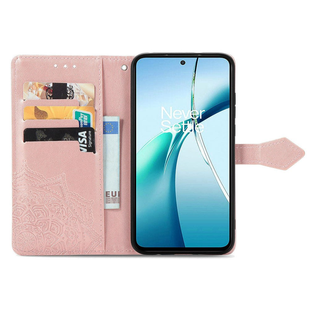 Honor Magic8 5G Wallet-Handyhülle – Aus geprägtem Mandala-Leder, mit Magnetverschluss & Klappverschluss
