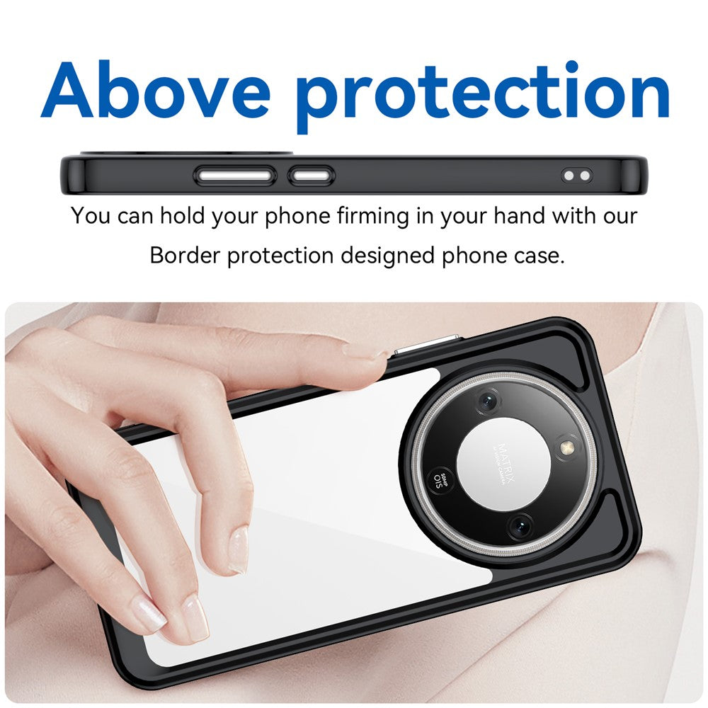 Honor Magic8 Lite 5G / X70 5G / X9d 5G Transparente Handyhülle – Stoßfeste Rückseite, aus TPU & Acryl