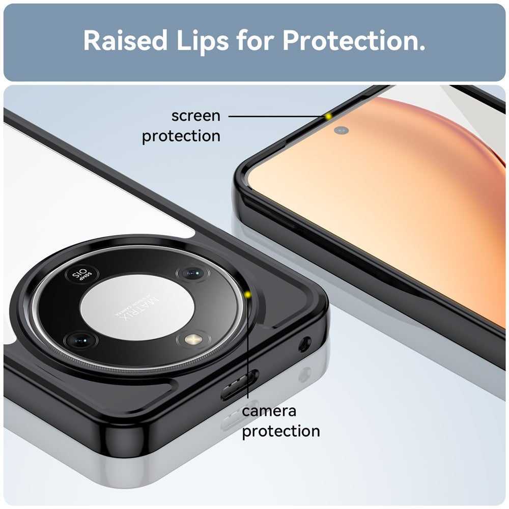 Honor Magic8 Lite 5G / X70 5G / X9d 5G Transparente Handyhülle – Stoßfeste Rückseite, aus TPU & Acryl