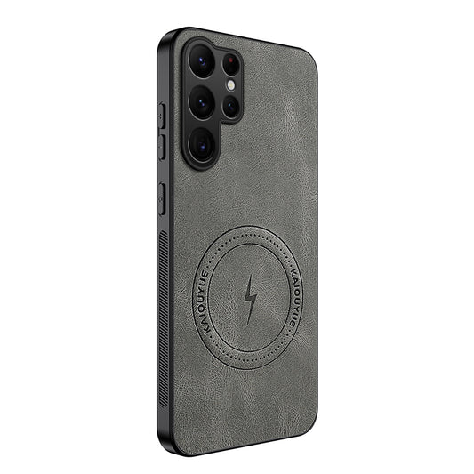 Galaxy S26 Ultra Handyhülle – WANLONFENG Magnetisches Gehäuse der SD1-Serie, Nappa-Textur, PC-TPU