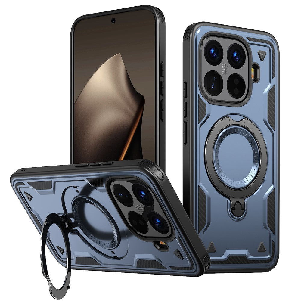 For Xiaomi 15T Pro Magnetic Case Military Protection PC + TPU Kickstand Phone Cover