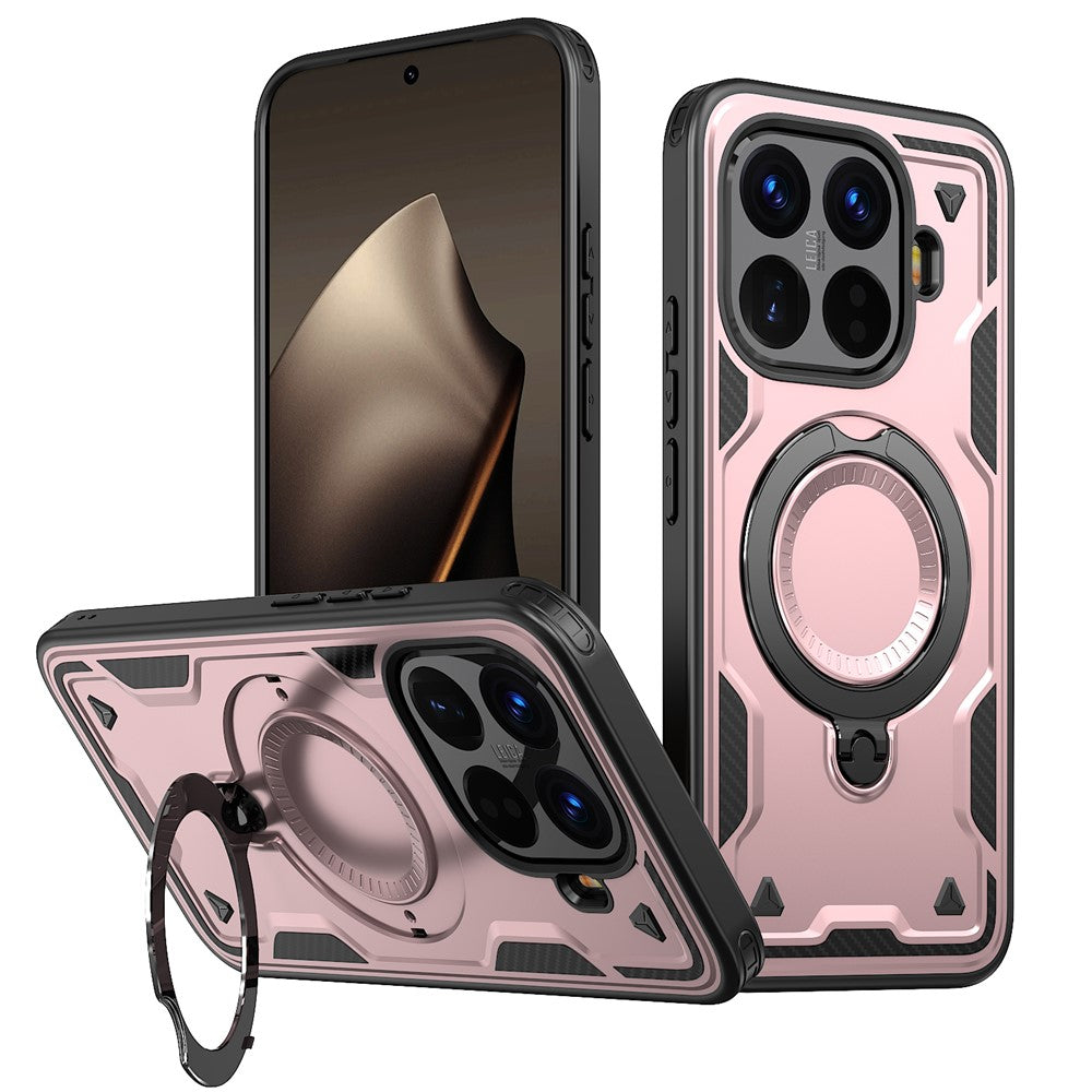 For Xiaomi 15T Pro Magnetic Case Military Protection PC + TPU Kickstand Phone Cover