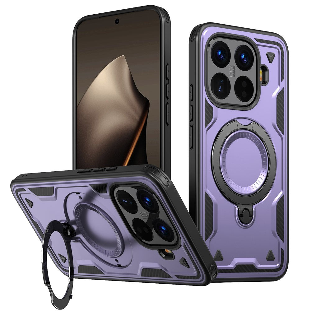 For Xiaomi 15T Pro Magnetic Case Military Protection PC + TPU Kickstand Phone Cover