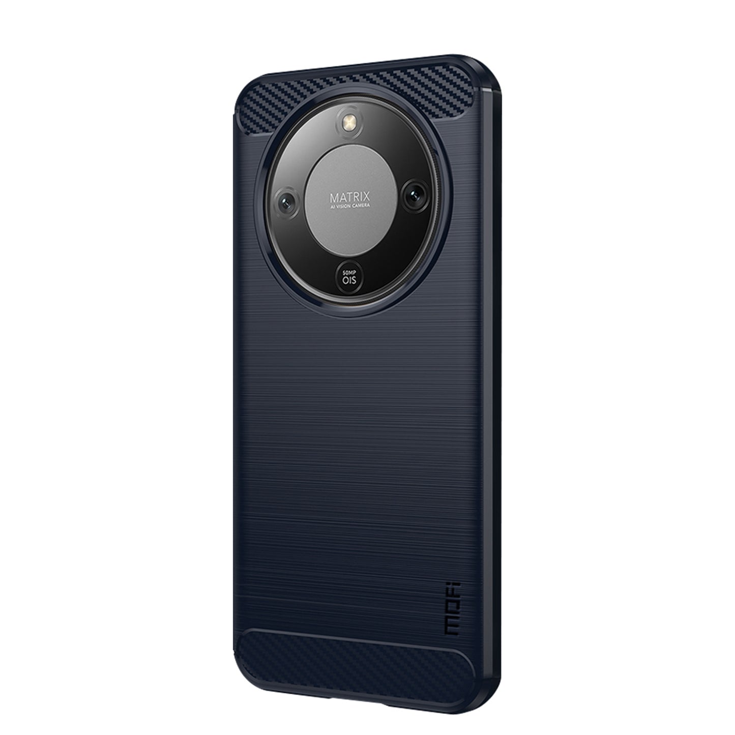 MOFI For Honor Magic8 Lite 5G / X9d 5G / X70 5G Back Cover  Brushed Texture Carbon Fiber Soft TPU Case