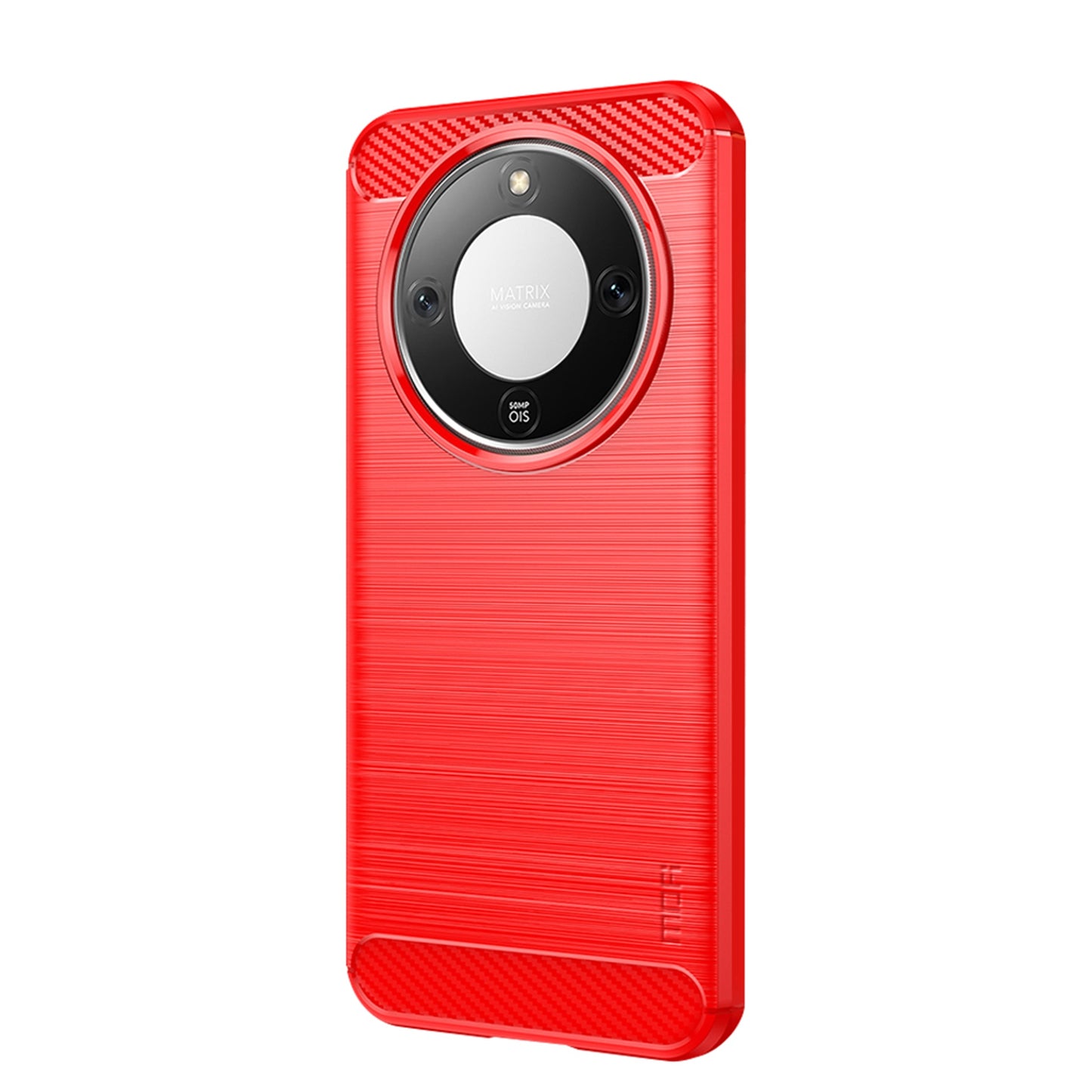 MOFI For Honor Magic8 Lite 5G / X9d 5G / X70 5G Back Cover  Brushed Texture Carbon Fiber Soft TPU Case