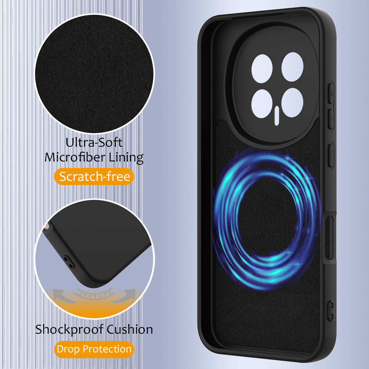Honor Magic8 5G Magnetische Handyhülle – Schutzhülle aus stoßfestem Flüssigsilikon