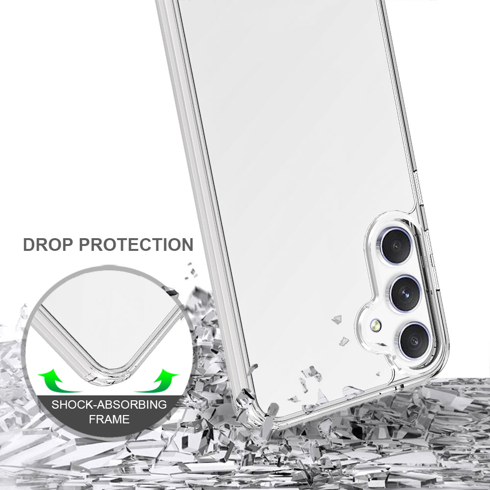 For Samsung Galaxy S26 Clear Phone Case TPU+Acrylic Shockproof Phone Back Cover