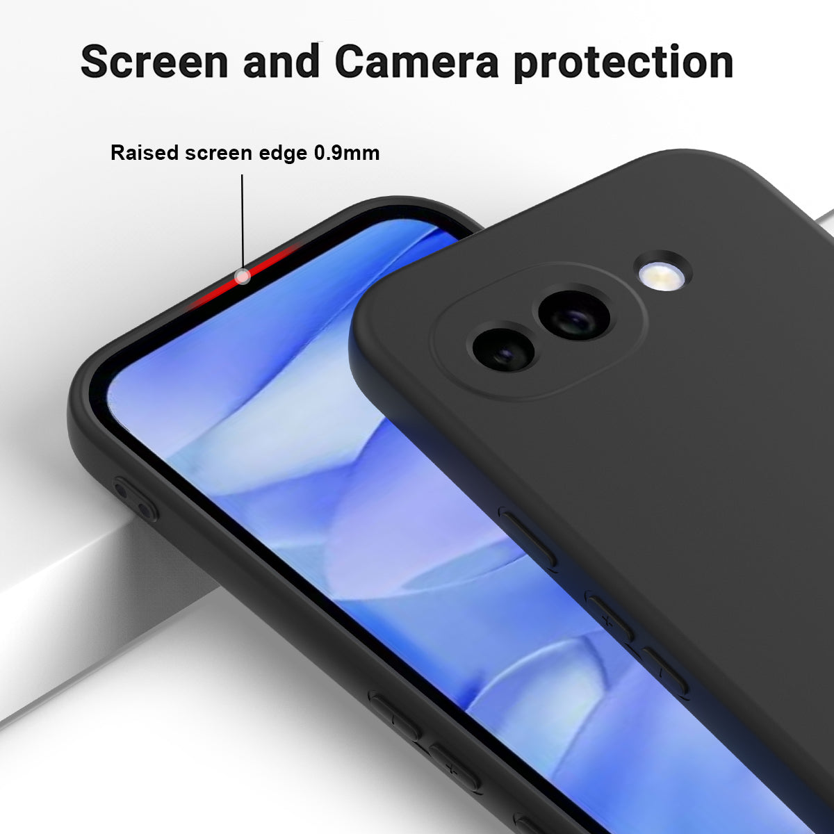 For Google Pixel 10a Liquid Silicone Case Phone Back Cover with Hand Strap