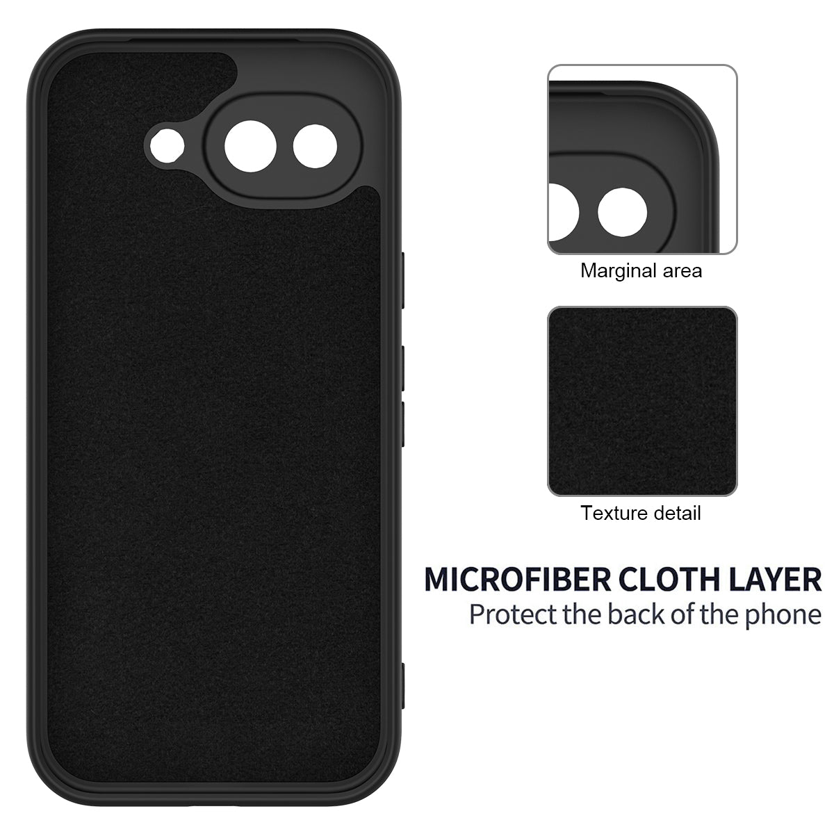 For Google Pixel 10a Liquid Silicone Case Phone Back Cover with Hand Strap