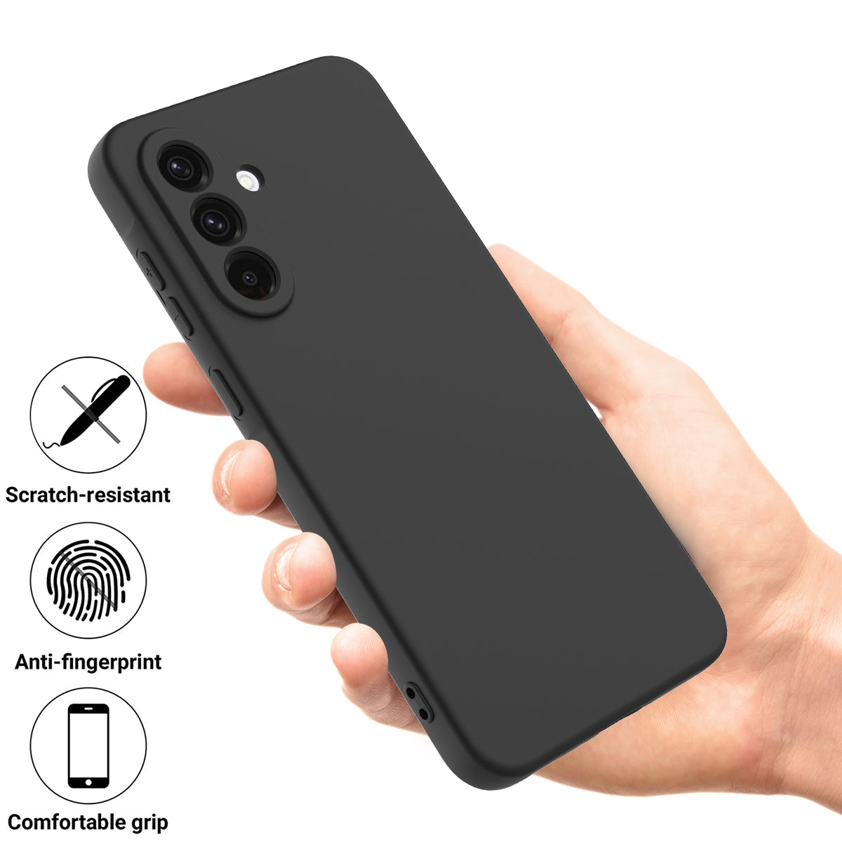 For Samsung Galaxy S26 Liquid Silicone Case Phone Back Cover with Hand Strap