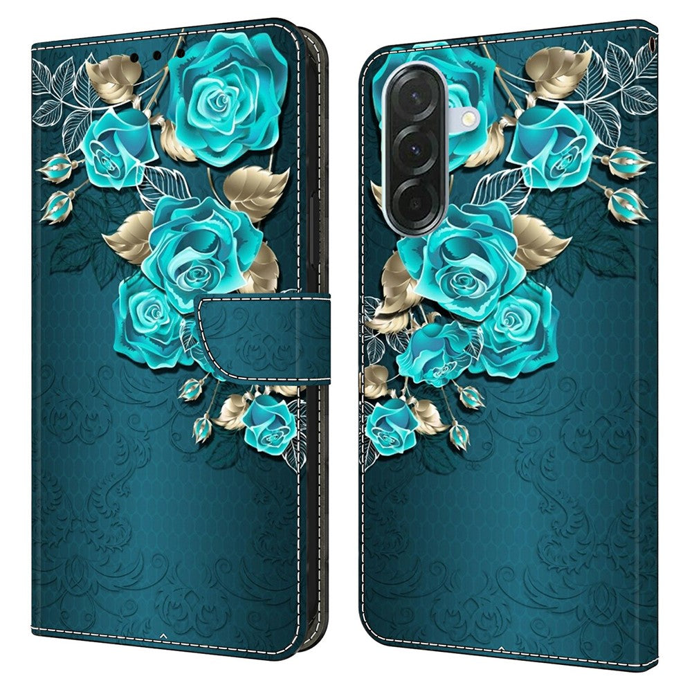 Phone Case For Samsung Galaxy A57 5G Magnetic Clasp 3D Pattern Leather Wallet Cover