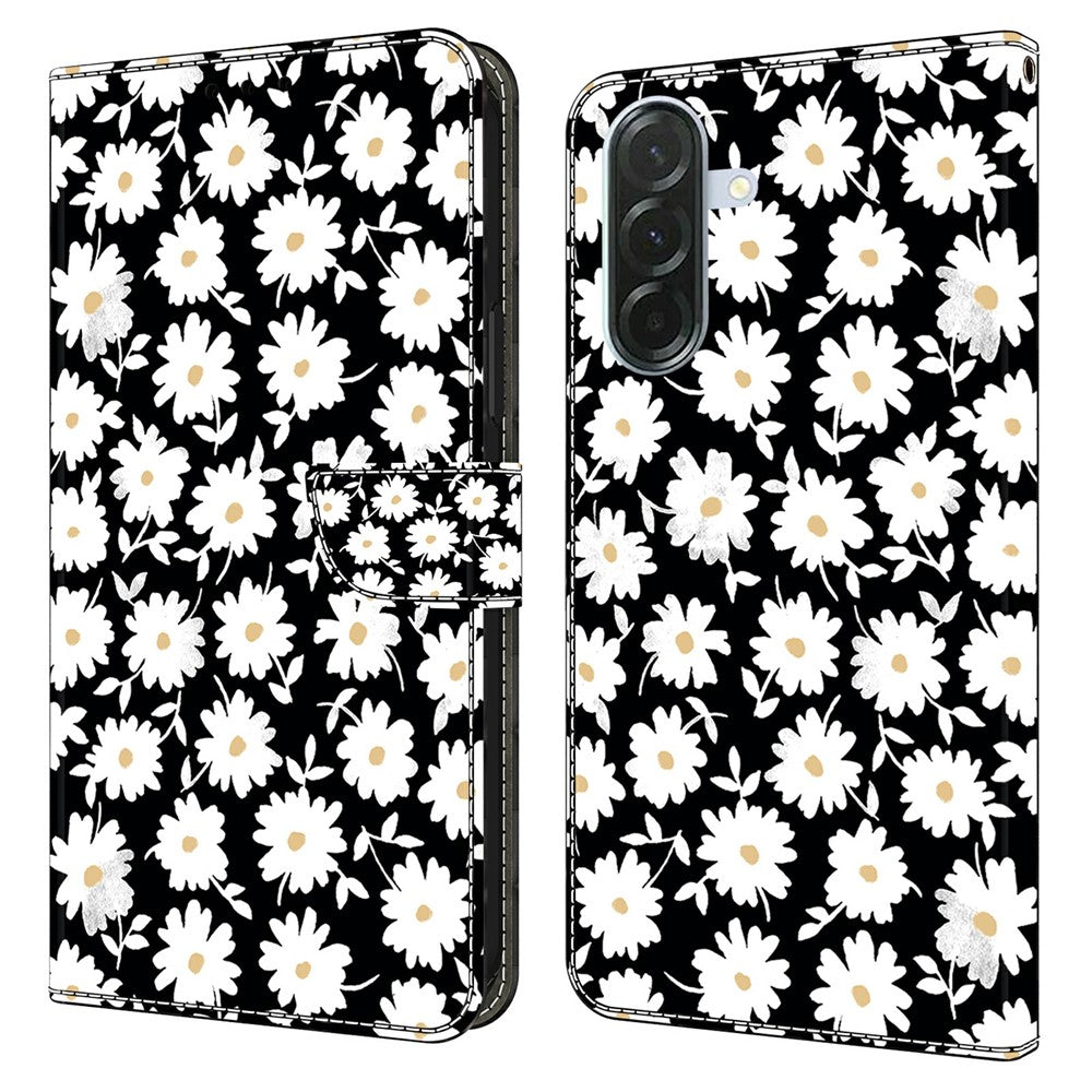 Phone Case For Samsung Galaxy A57 5G Magnetic Clasp 3D Pattern Leather Wallet Cover