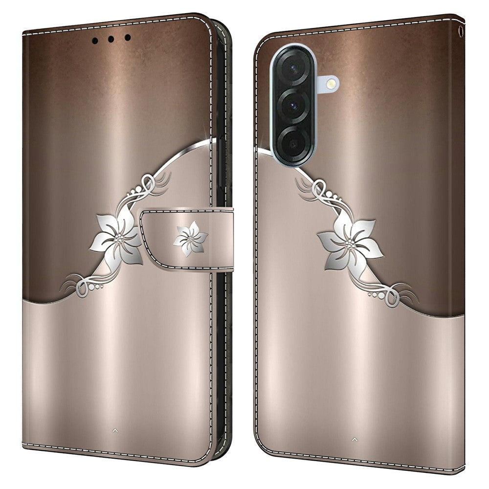 Phone Case For Samsung Galaxy A57 5G Magnetic Clasp 3D Pattern Leather Wallet Cover